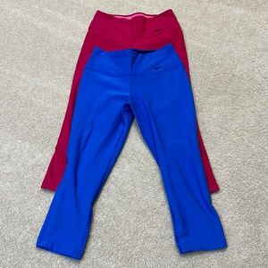 Lot of 2 Nike cropped leggings